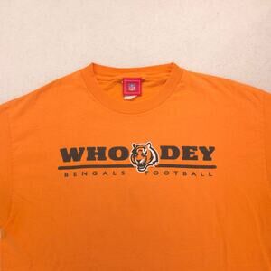 NFL Cincinnati Bengals Graphic Short Sleeve Football T Shirt Mens Size L Orange